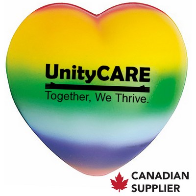 Rainbow Heart Stress Reliever